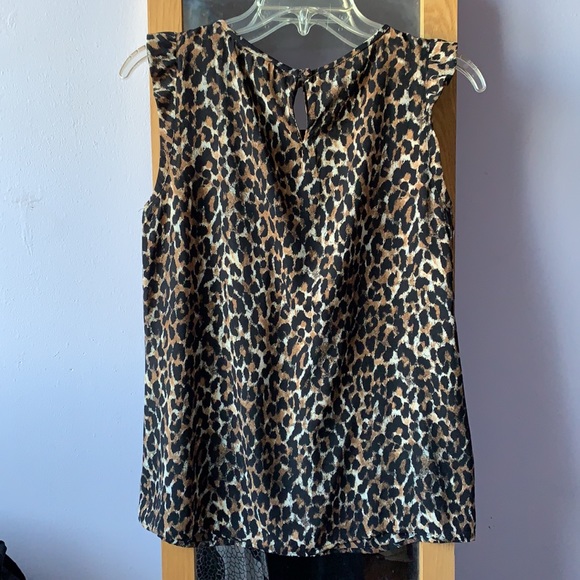 LOFT | Animal Print Sleeveless Top • Small - Picture 2 of 3